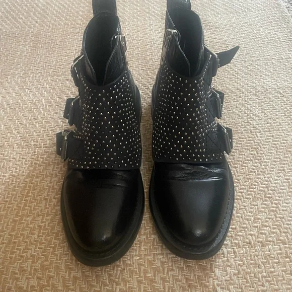 Zadig & Voltaire Studded Ankle Boots 7 - Picture 3 of 5